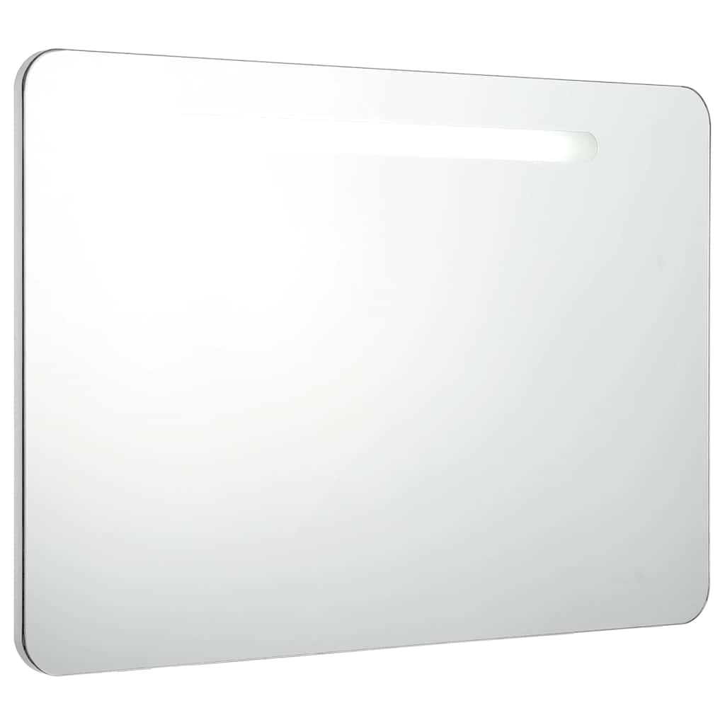 Ντουλάπι Μπάνιου με Καθρέφτη και Φωτισμό LED 80 x 9,5 x 55 εκ. - PAKOBAZAAR