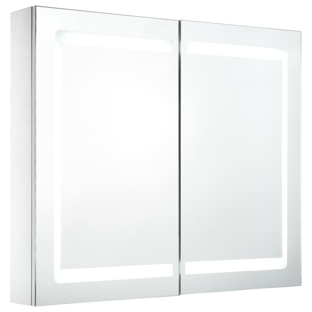 Ντουλάπι Μπάνιου με Καθρέφτη και Φωτισμό LED 80 x 12,2 x 68 εκ. - Pakobazaar