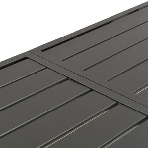 Τραπέζι Κήπου Σκούρο Γκρι 180 x 83 x 72 εκ. Ατσάλινο
