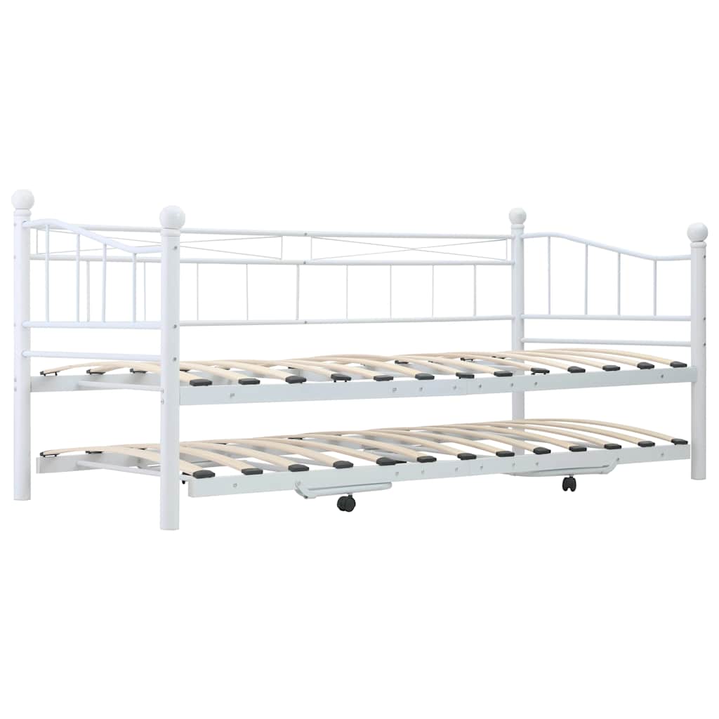 Πλαίσιο Κρεβατιού Λευκό 180 x 200 / 90 x 200 εκ. Μεταλλικό