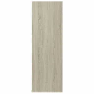 Συρταριέρα Λευκή/Sonoma Δρυς 54x34x100,5 εκ. Επεξεργασμένο Ξύλο