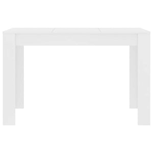 Τραπεζαρία Λευκή 120 x 60 x 76 εκ. από Επεξ. Ξύλο