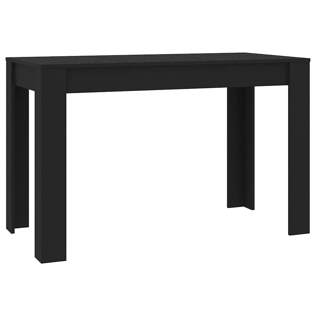 Τραπεζαρία Μαύρη 120 x 60 x 76 εκ. από Επεξ. Ξύλο - Pakobazaar