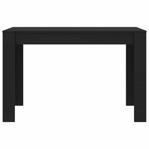Τραπεζαρία Μαύρη 120 x 60 x 76 εκ. από Επεξ. Ξύλο