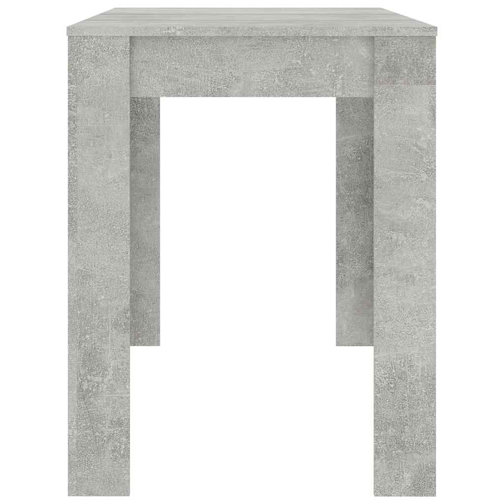 Τραπεζαρία Γκρι του Σκυροδέματος 120x60x76 εκ. από Επεξ. Ξύλο