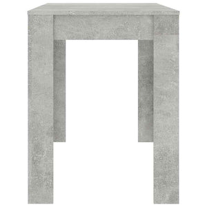Τραπεζαρία Γκρι του Σκυροδέματος 120x60x76 εκ. από Επεξ. Ξύλο