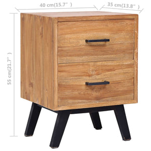 Κομοδίνο 40 x 35 x 55 εκ. από Μασίφ Ξύλο Teak