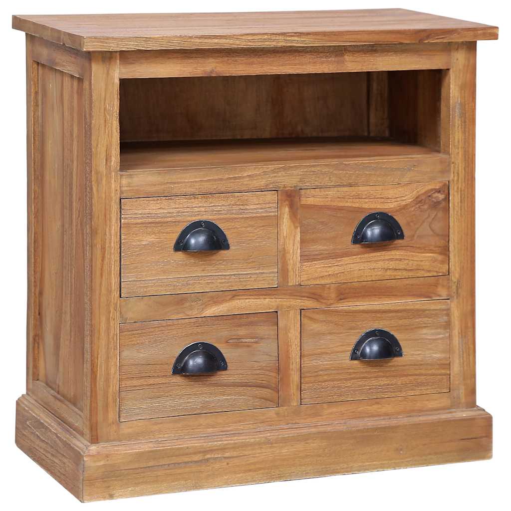Συρταριέρα με Ράφι 60 x 30 x 60 εκ. από Μασίφ Ξύλο Teak - PAKOBAZAAR