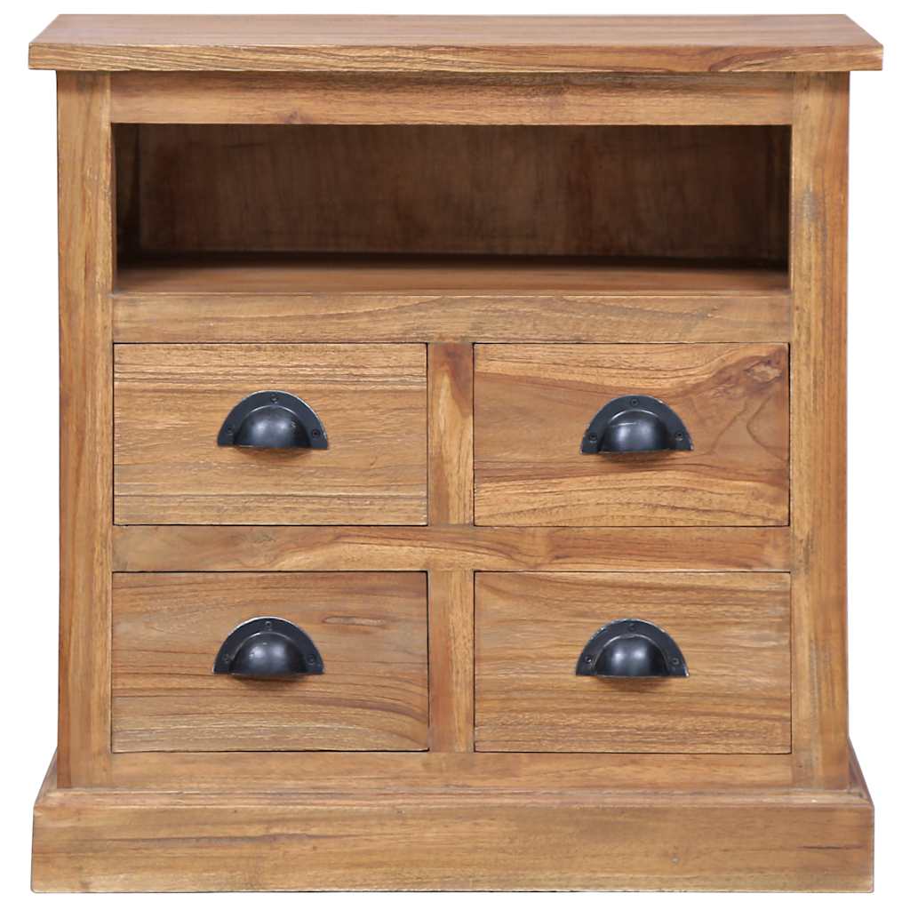 Συρταριέρα με Ράφι 60 x 30 x 60 εκ. από Μασίφ Ξύλο Teak - PAKOBAZAAR