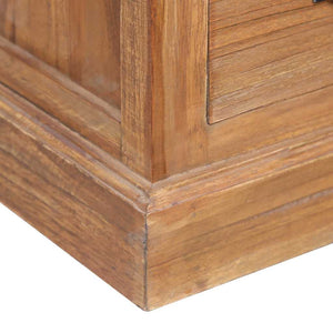 Συρταριέρα με Ράφι 60 x 30 x 60 εκ. από Μασίφ Ξύλο Teak - PAKOBAZAAR