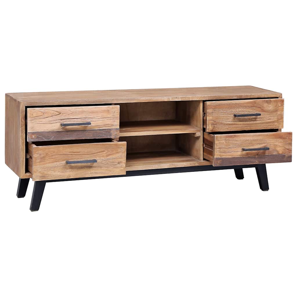 Έπιπλο Τηλεόρασης 120 x 30 x 45 εκ. από Μασίφ Ξύλο Teak - Pakobazaar