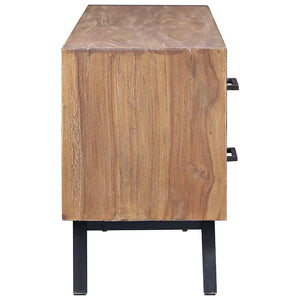 Έπιπλο Τηλεόρασης 120 x 30 x 45 εκ. από Μασίφ Ξύλο Teak - Pakobazaar