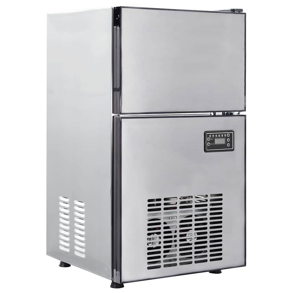 Μηχάνημα πάγου σε κύβους με πόρτα Ασημί 43 x 40 x 71 εκ. - Pakobazaar