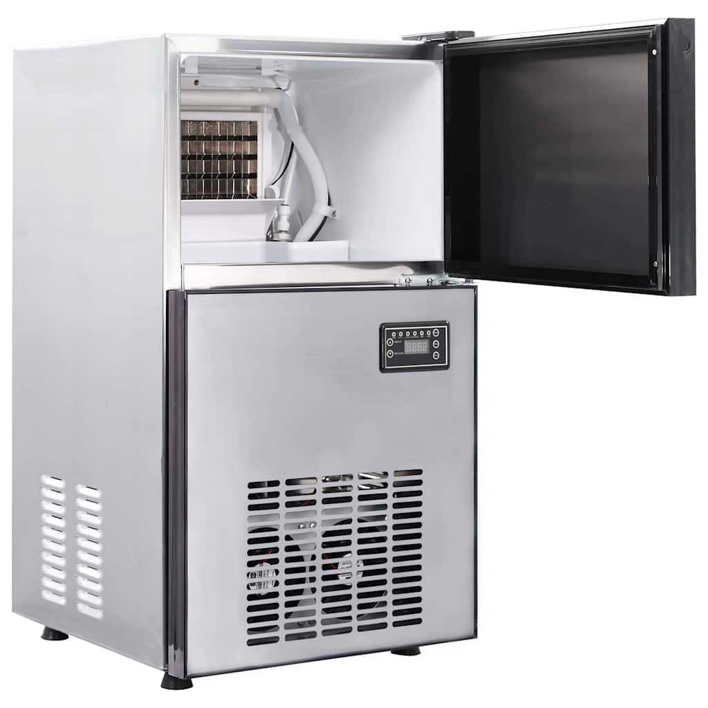 Μηχάνημα πάγου σε κύβους με πόρτα Ασημί 43 x 40 x 71 εκ. - Pakobazaar