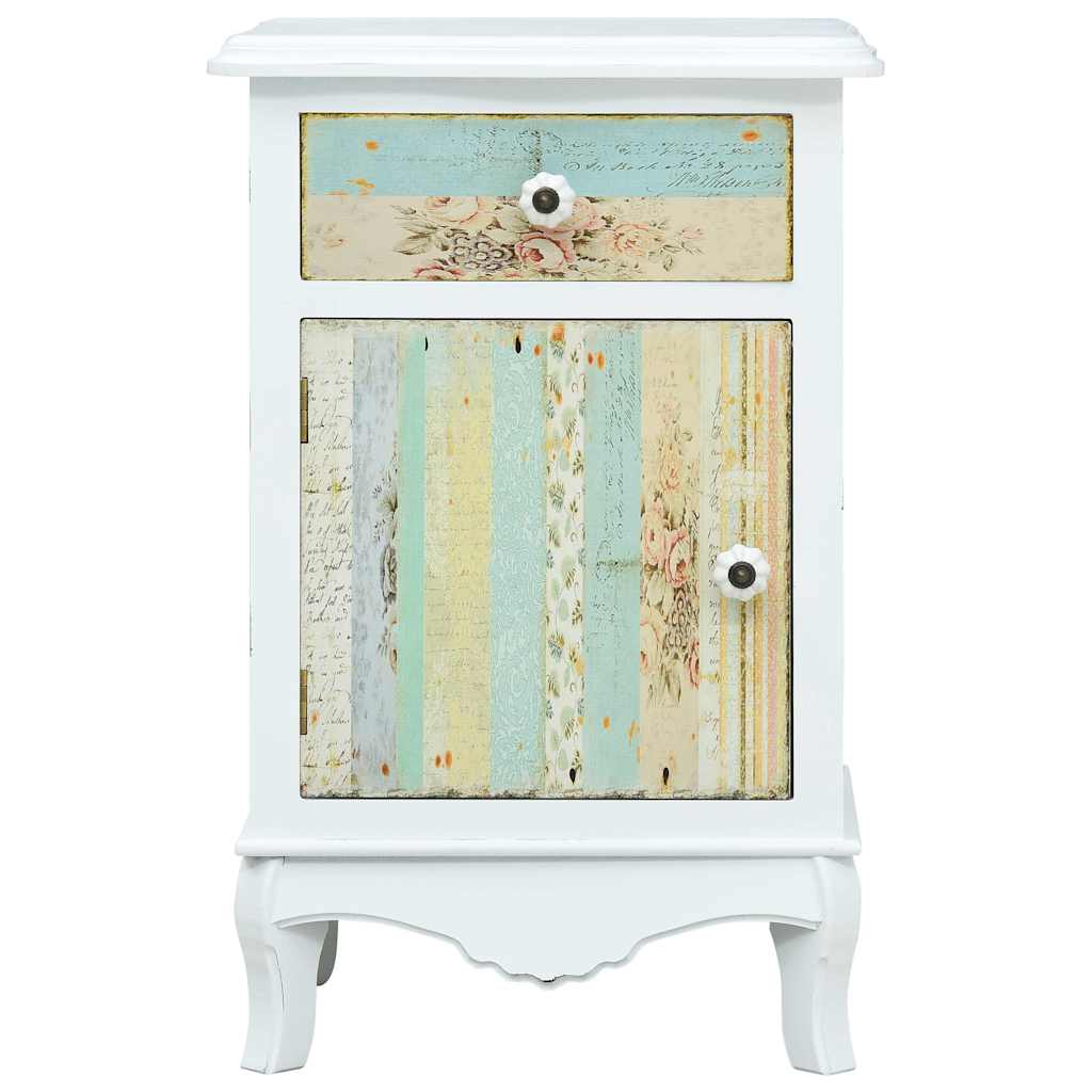 Κομοδίνο Λευκό 43 x 30 x 62 εκ. από MDF - Pakobazaar