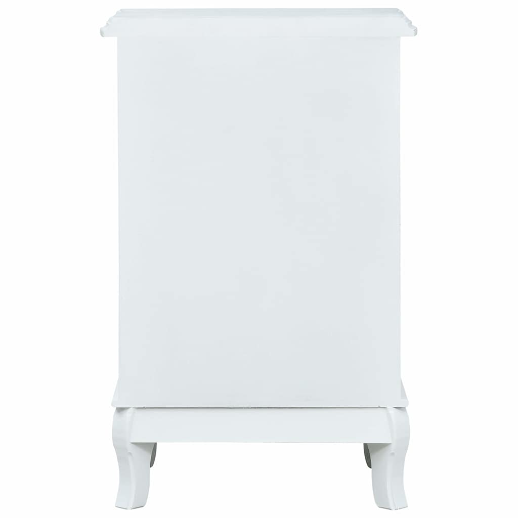 Κομοδίνο Λευκό 43 x 30 x 62 εκ. από MDF - Pakobazaar