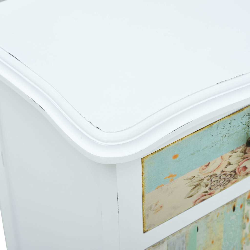 Κομοδίνο Λευκό 43 x 30 x 62 εκ. από MDF - Pakobazaar