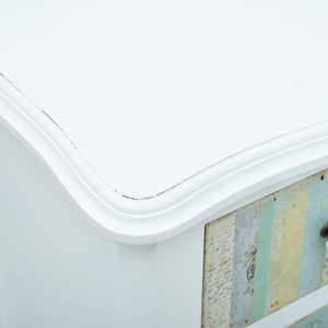 Συρταριέρα με 4 Συρτάρια Λευκή 40 x 30 x 95 εκ. από MDF