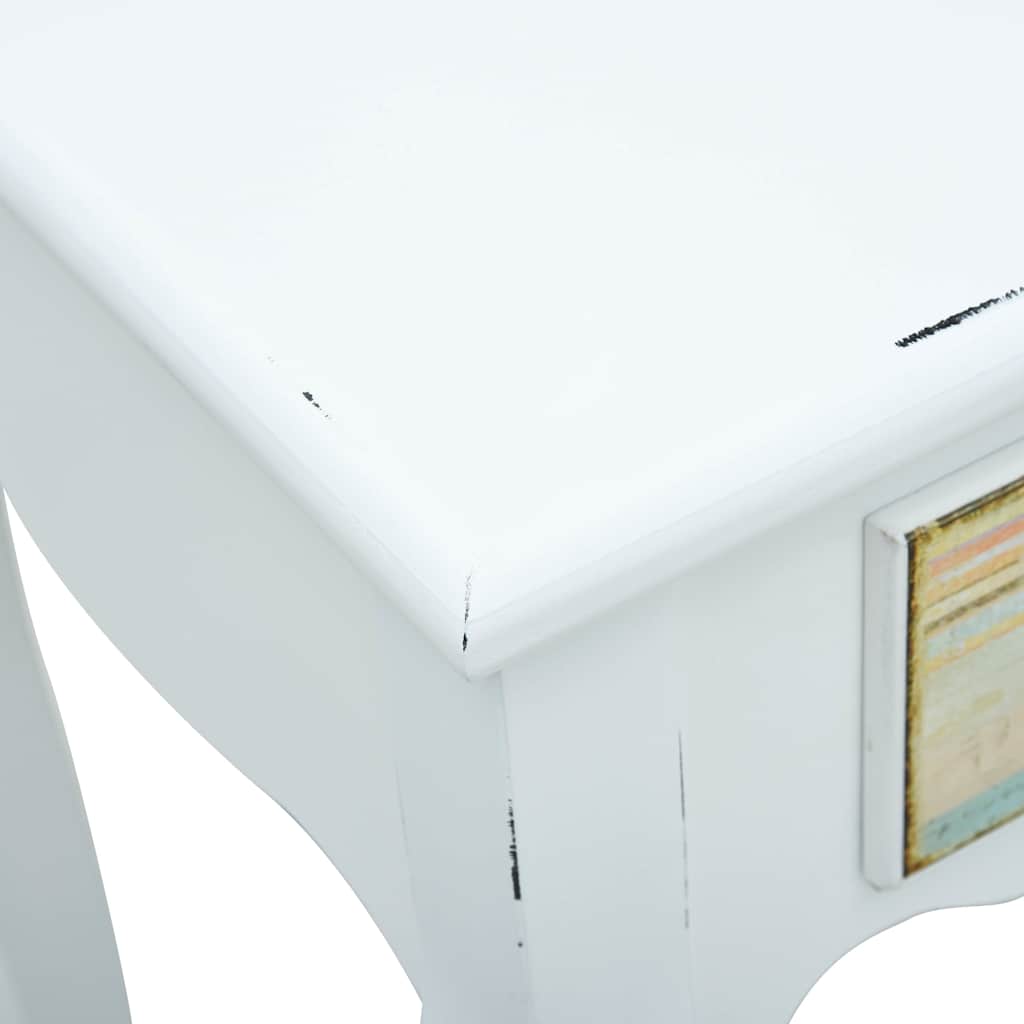 Τραπέζι Κονσόλα Λευκό 80 x 40 x 74 εκ. Ξύλινο