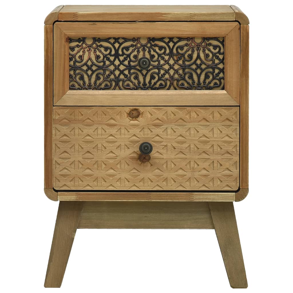 Κομοδίνο Καφέ 37 x 30 x 51 εκ. Ξύλινο - Pakobazaar