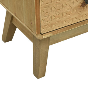 Κομοδίνο Καφέ 37 x 30 x 51 εκ. Ξύλινο - Pakobazaar