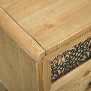 Κομοδίνο Καφέ 37 x 30 x 51 εκ. Ξύλινο - Pakobazaar