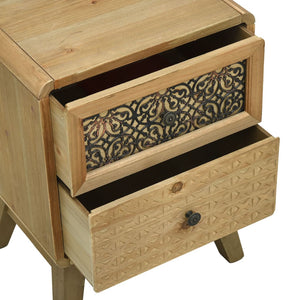 Κομοδίνο Καφέ 37 x 30 x 51 εκ. Ξύλινο - Pakobazaar