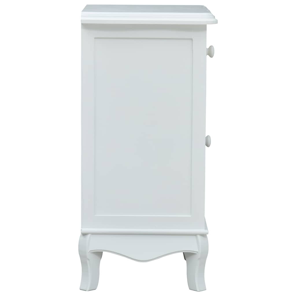 Κομοδίνο Λευκό / Γκρι 40 x 30 x 62 εκ. από MDF