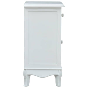 Κομοδίνο Λευκό / Γκρι 40 x 30 x 62 εκ. από MDF