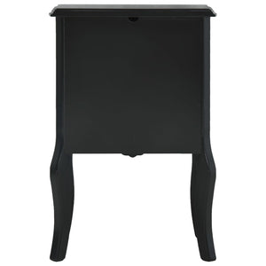 Κομοδίνο Μαύρο 43 x 32 x 65 εκ. από MDF - Pakobazaar