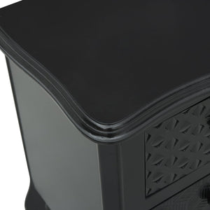 Κομοδίνο Μαύρο 43 x 32 x 65 εκ. από MDF - Pakobazaar