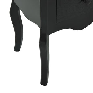Κομοδίνο Μαύρο 43 x 32 x 65 εκ. από MDF - Pakobazaar
