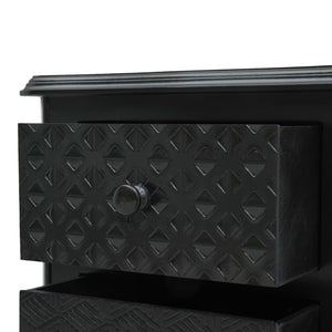 Κομοδίνο Μαύρο 43 x 32 x 65 εκ. από MDF - Pakobazaar