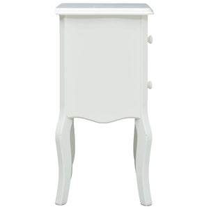 Κομοδίνο Λευκό 43 x 32 x 65 εκ. από MDF