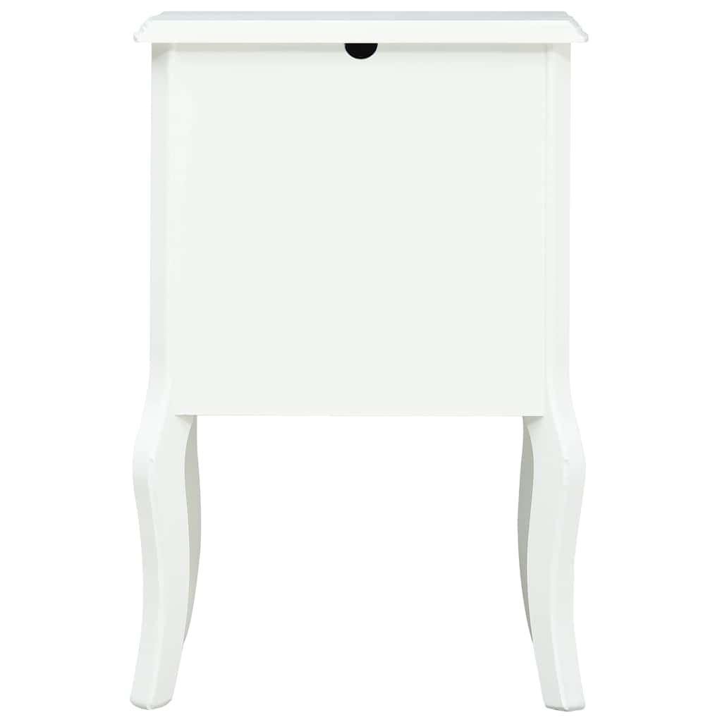 Κομοδίνο Λευκό 43 x 32 x 65 εκ. από MDF