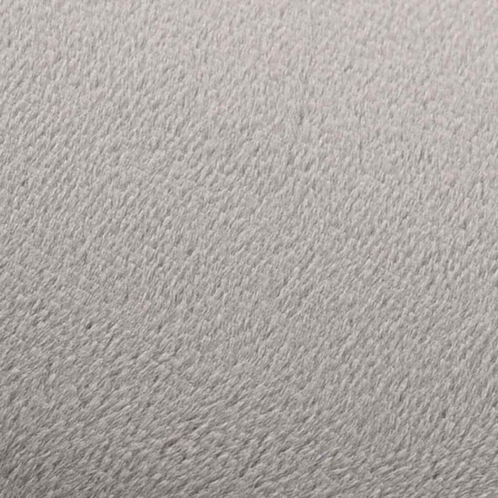 Σκαμπό Ανοιχτό Γκρι / Χρυσό Βελούδινο 28 x 36 cm - PAKOBAZAAR