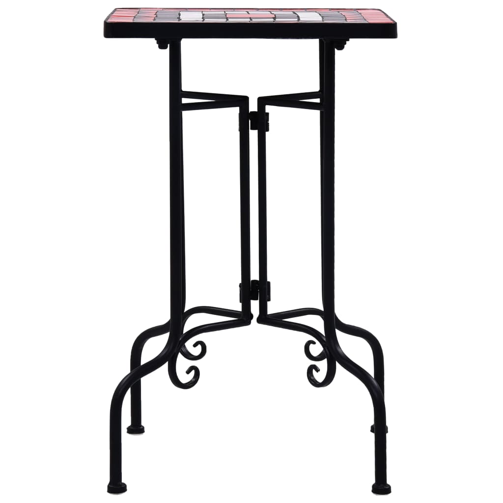 Τραπέζι Βοηθητικό «Μωσαϊκό» Μαύρο /Λευκό Κεραμικό - Pakobazaar