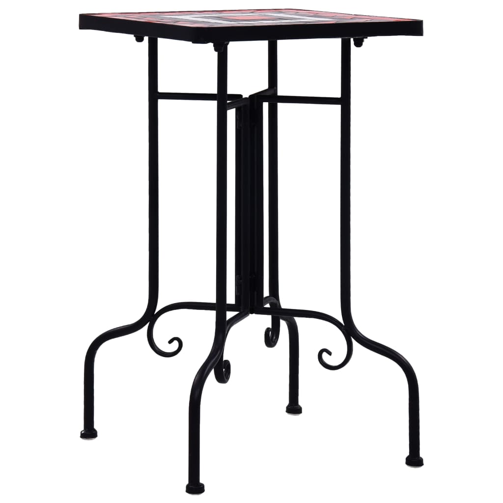 Τραπέζι Βοηθητικό «Μωσαϊκό» Μαύρο /Λευκό Κεραμικό - Pakobazaar