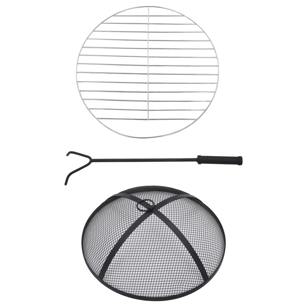 Τζάκι Εξ. Χώρου/Τραπέζι «Μωσαϊκό» Τερακότα 68 εκ. Κεραμικό - Pakobazaar