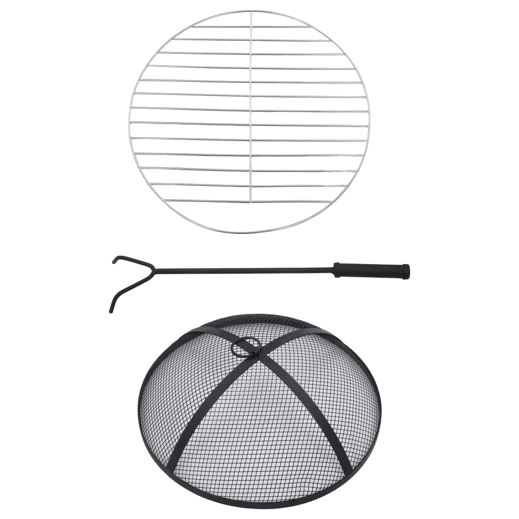 Τζάκι Εξωτερικού Χώρου «Μωσαϊκό» Τερακότα/Λευκό 68 εκ. Κεραμικό - Pakobazaar