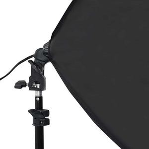 Φωτιστικά Studio Επαγγελματικά 2 τεμ. Μαύρα 40x60 εκ. Ατσάλινα - PAKOBAZAAR