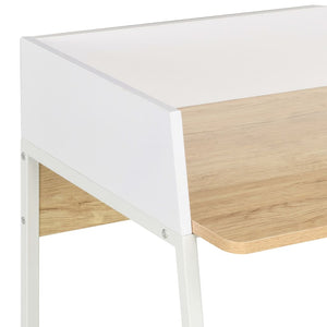 Γραφείο Λευκό / Χρώμα Δρυός 90 x 60 x 88 εκ. - PAKOBAZAAR