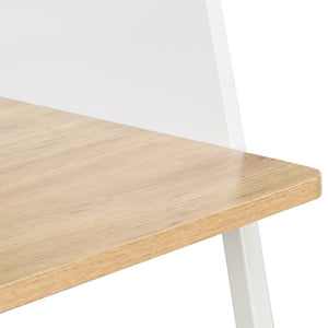 Γραφείο Λευκό / Χρώμα Δρυός 90 x 60 x 88 εκ. - PAKOBAZAAR
