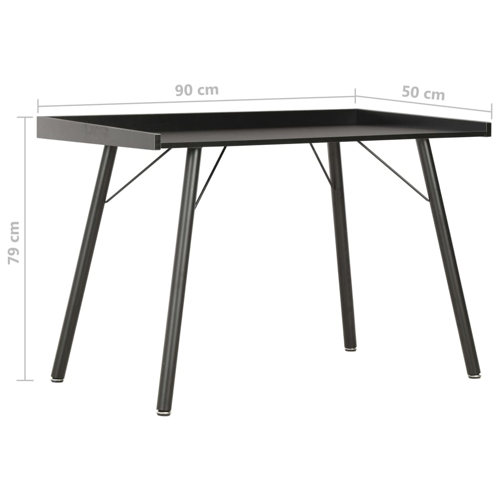 Γραφείο Μαύρο 90 x 50 x 79 εκ. - Pakobazaar