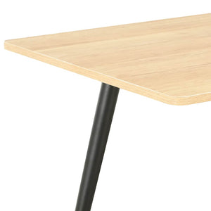 Τραπεζάκι Σαλονιού Μαύρο / Χρώμα Δρυός 120 x 60 x 46 εκ.