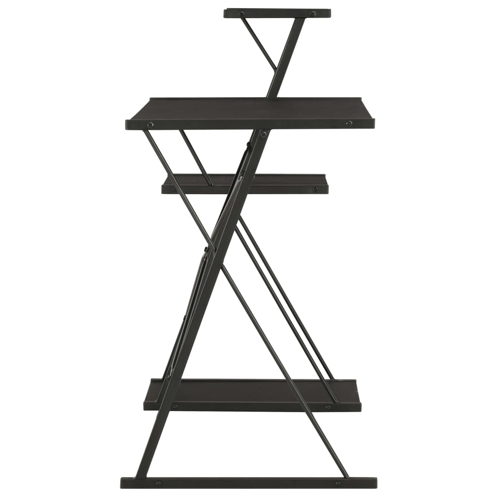 Γραφείο με Ράφια Μαύρο 116 x 50 x 93 εκ. - PAKOBAZAAR