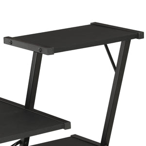Γραφείο με Ράφια Μαύρο 116 x 50 x 93 εκ. - PAKOBAZAAR
