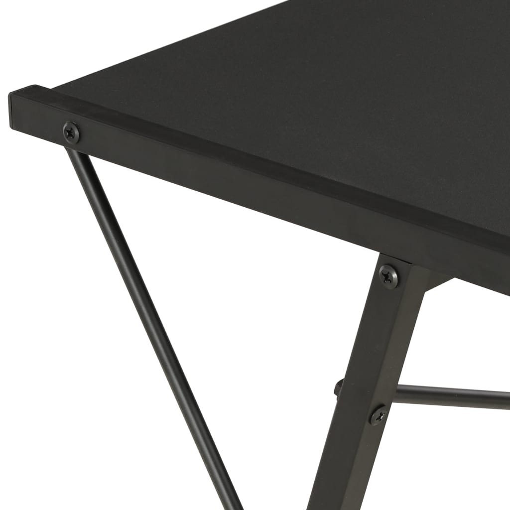 Γραφείο με Ράφια Μαύρο 116 x 50 x 93 εκ. - PAKOBAZAAR