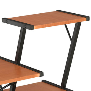 Γραφείο με Ράφια Μαύρο / Καφέ 116 x 50 x 93 εκ. - PAKOBAZAAR