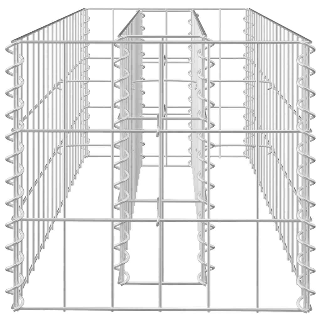 Συρματοκιβώτιο-Γλάστρα Υπερυψωμένη 90x30x30 εκ. Γαλβ. Χάλυβας - PAKOBAZAAR